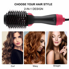 Load image into Gallery viewer, Hair Dryer Brush,Hot Air Brush Styler and Dryer, Blow Dryer Brush with Negative Ionic for Straightening, Professional Brush Hair Dryers for Women